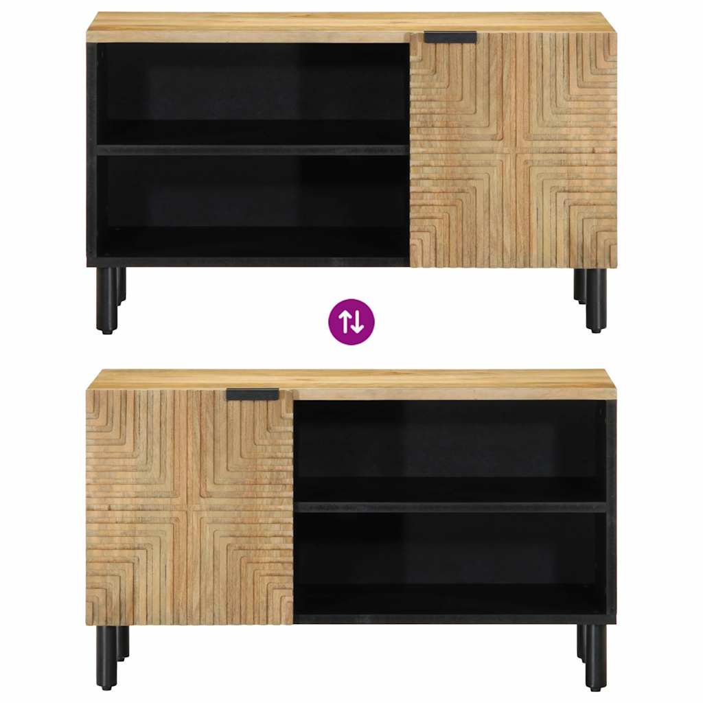TV Cabinet Brown 80x31.5x46 cm Solid Wood Mango